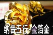 八字納音五行：金箔金命詳解