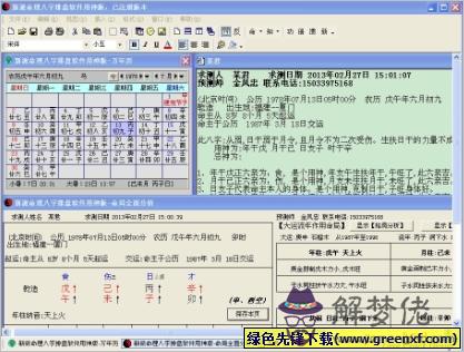 老版的八字排盤軟件