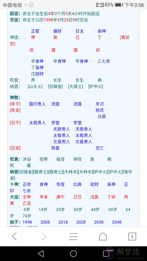 八字的說說句子