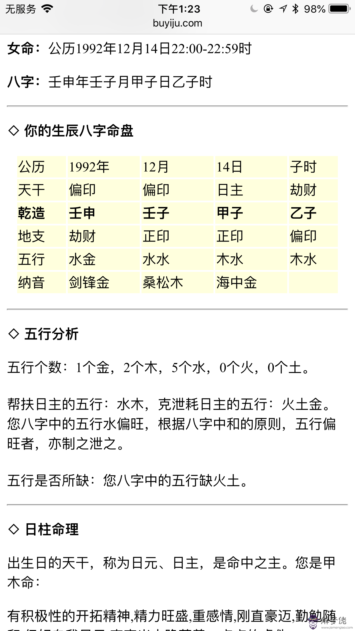 時辰八字測五行起名：生辰八字免費測五行缺什麼