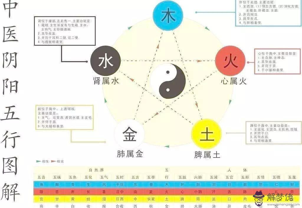 五行與五味的關系