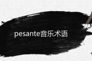 pesante音樂術語