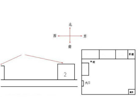 公司大門對著馬路