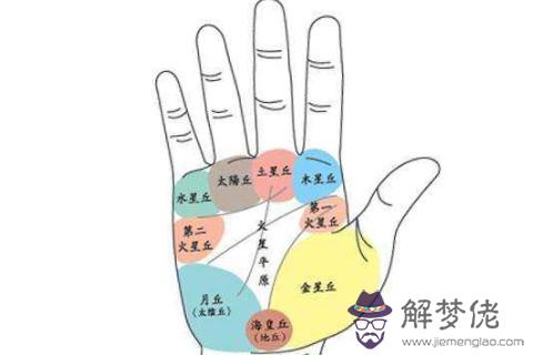 一個人的掌丘中8大丘分別代表著什麼？