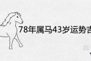 78年屬馬43歲運勢吉兇如何 2021年運氣好不好