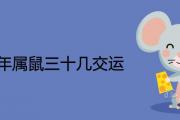 84年屬鼠三十幾交運 何時走大運