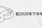 蛇2020年下半年運勢詳解