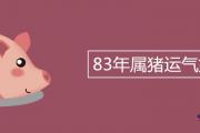 83年屬豬運氣如何 一生有幾次婚姻