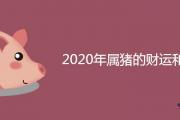 2020年屬豬的財運和運氣