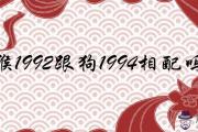 猴1992跟狗1994相配嗎 婚姻運勢詳細解析