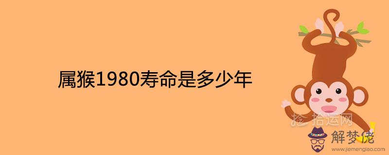 屬猴1980壽命是多少年一生健康運勢如何