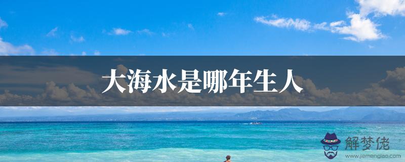 大海水是哪年生人