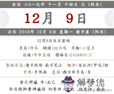 2019年農歷十一月十四是幾月幾號？宜忌是什麼？(圖文)