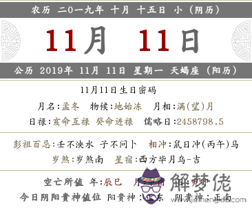 2019年農歷十月十五下元節這天喜神方位在哪？(圖文)