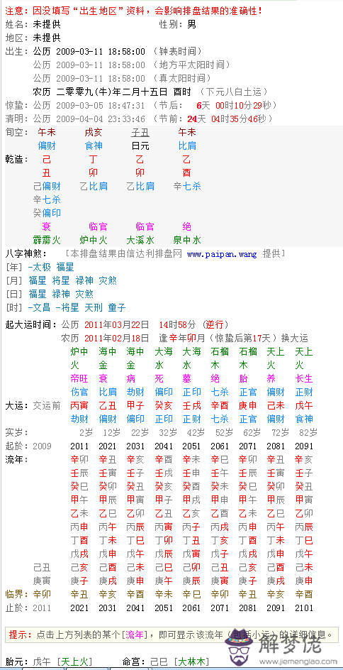 查八字四柱犯五鬼解送法