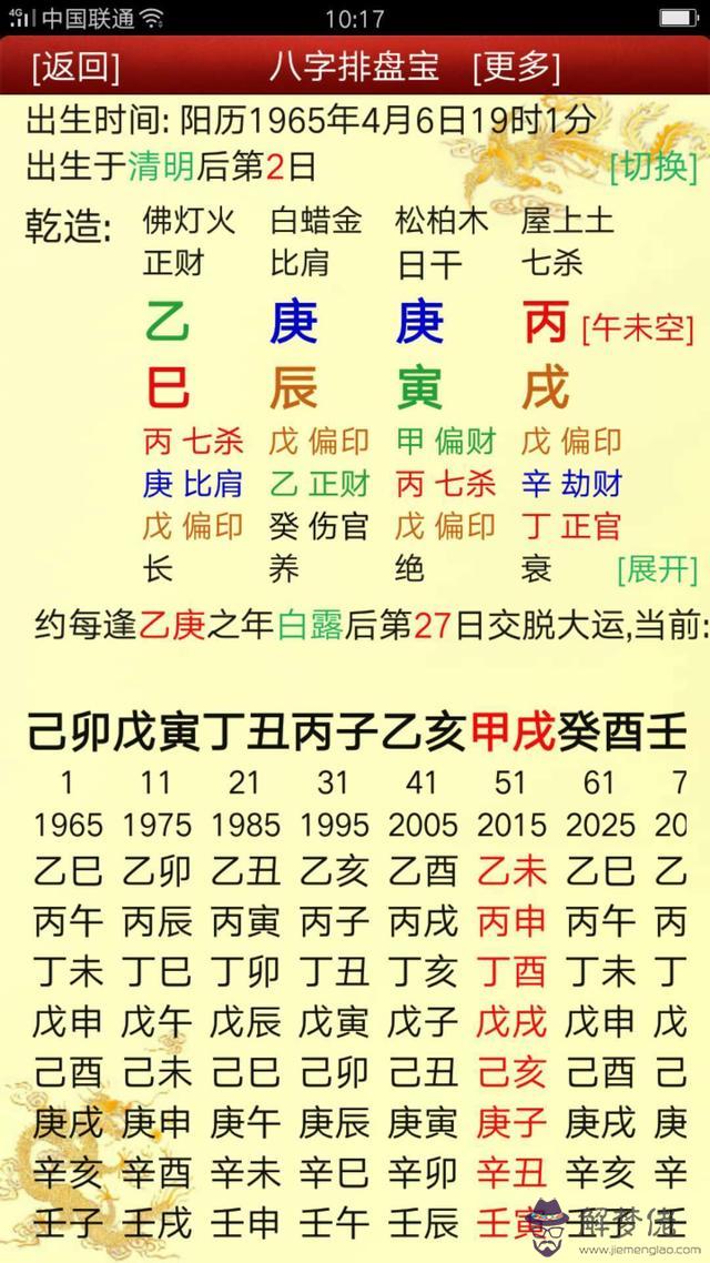 日干合財是財來就我男命八字