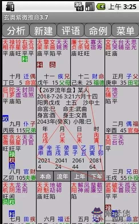 玄奧四柱八字排盤