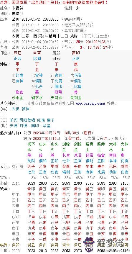 11月21日出生的生辰八字