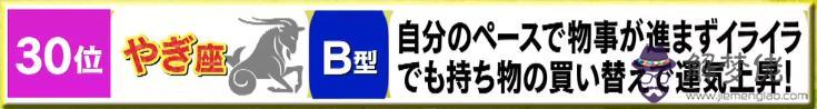 一周年運勢排行榜