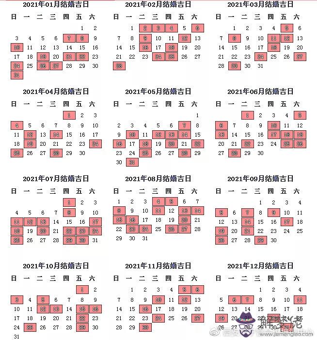 1、年5月結婚吉日一覽表:年嫁娶**日期