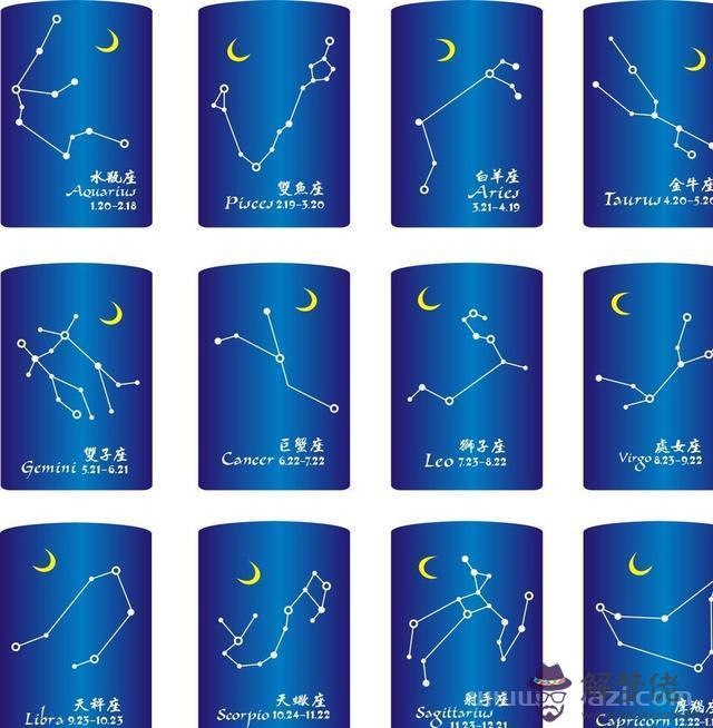 十二星座的來歷故事，十二星座公主的名字