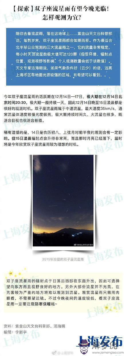 今晚有雙子座流星雨嗎在幾點，2022 年流星雨時間表