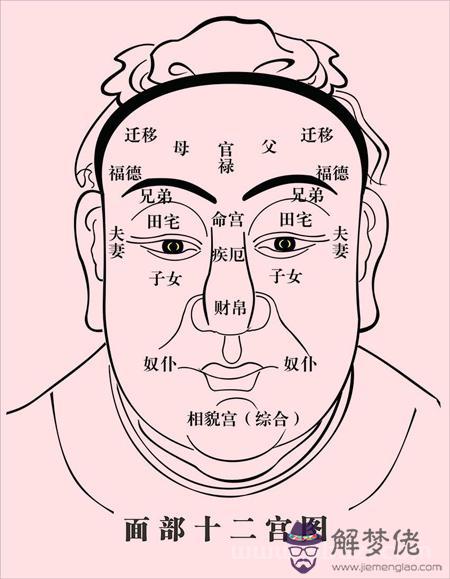 相學經典：《麻衣相法》面相十二宮圖文詳解大全