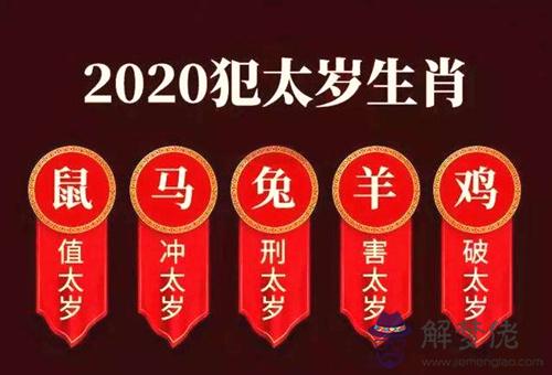 2020年犯太歲生肖解析