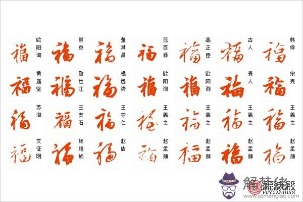 福字的多種寫法_福字正確貼法 第1张