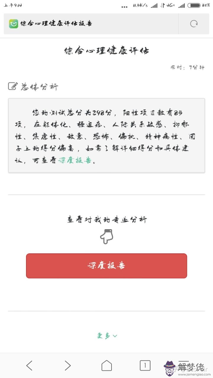 抑郁癥心理測試題及答案：測試抑郁癥測試題