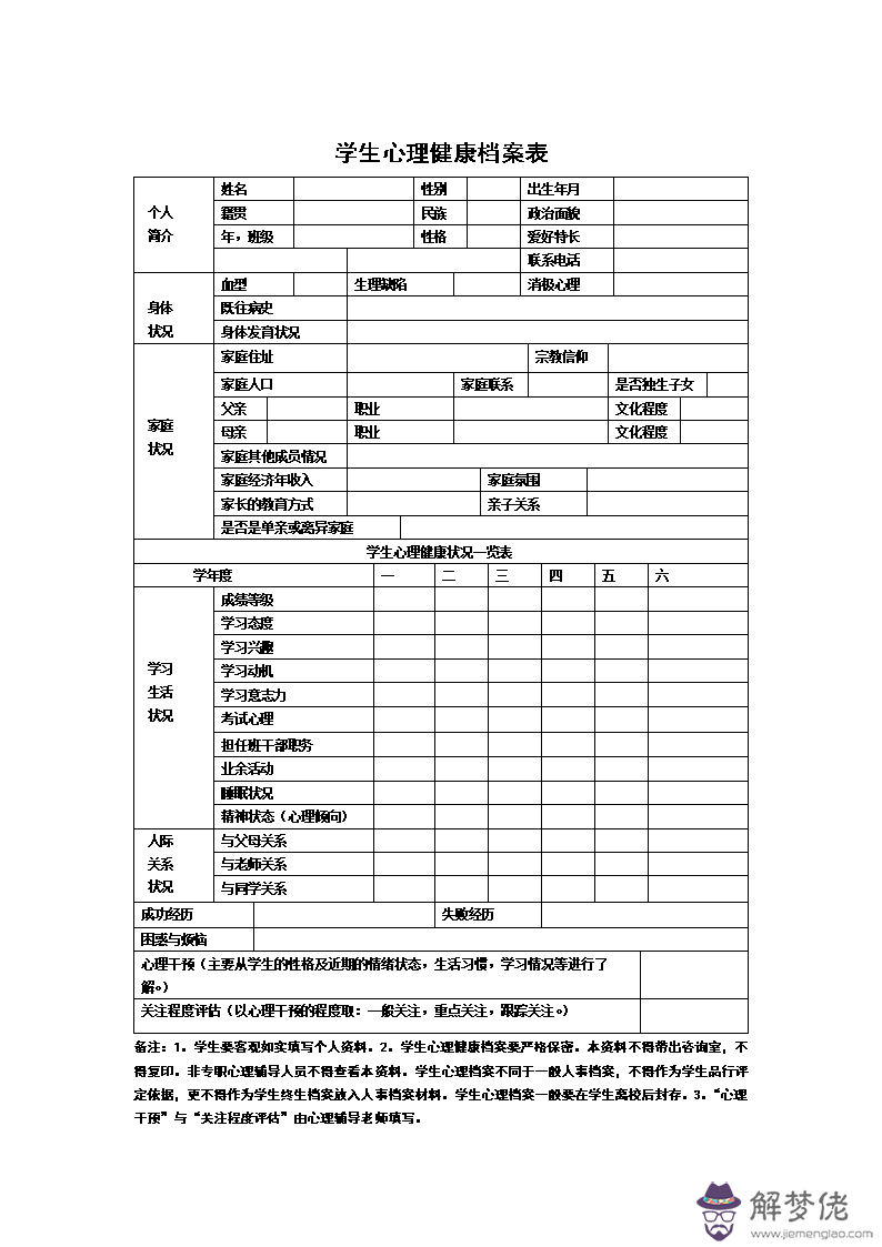 心理健康測試表:跪求 常用心理測量量表